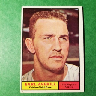 1961 - TOPPS BASEBALL CARD NO. 358 - EARL AVERILL - ANGELS