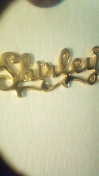 Name plate / pendant  (Shirley)