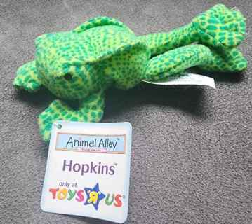 new with tag animal alley hoPkins the frog stuffed animal,,GIN=2 ANIMAL ALLEY HOPKINS FROG