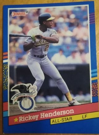 1991 Donruss All-Star Rickey Henderson