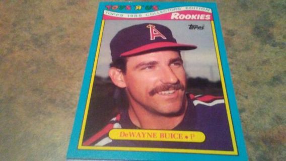 1988 TOPPS TOYS "R" US COLLECTORS EDITION ROOKIES DEWAYNE BUICE ANGELS BASEBALL CARD# 4 OF 33