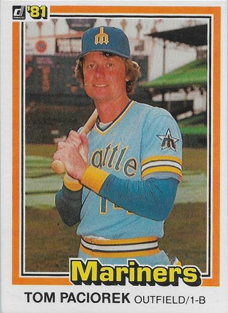 1981 Donruss #408 Tom Paciorek Seattle Mariners