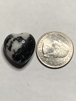 HEALING STONE~#4~ZEBRA JASPER~HEART-SHAPED~FREE SHIPPING!