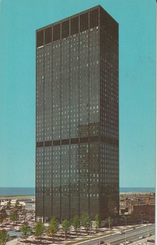 Vintage Unused Postcard: b: Ohio: Erieview Plaza, Cleveland