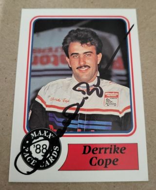 Nascar Ward Derrike Cope autographed card Daytona 500 winner