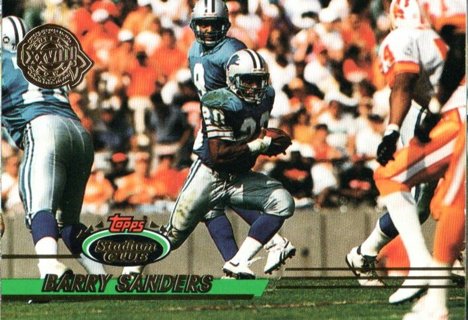 1993 Stadium Club Barry Sanders #120