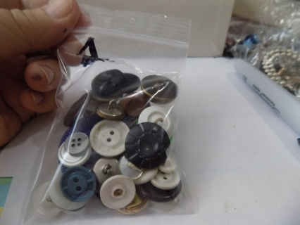 Baggie # 1 assorted vintage buttons