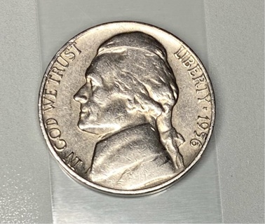 1956 P US 5c nickel!  