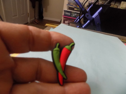 Croc Shoe Charm red and green chili pepper
