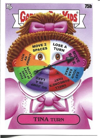 Brand New 2024 Topps Garbage Pail Kids Tina Turn Sticker From the Kids At Play Set 