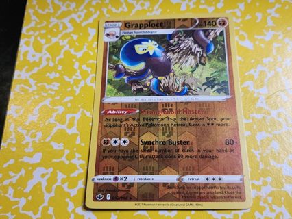 Pokemon Grapploct reverse holo 092/198