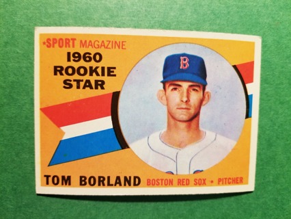 1960 - TOPPS EXMT - NRMT BASEBALL - CARD NO. 117 - TOM BORLAND ROOKIE - RED SOX