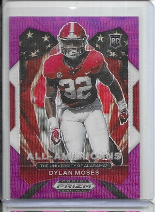 Dylan MOses 2021 Prizm Draft Prizms Purple Wave #190