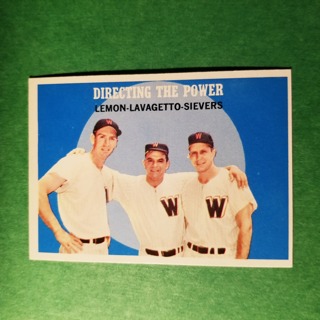 1959 - TOPPS EXMT - NRMT BASEBALL - CARD NO. 74 - DIRECTING THE POWER  - SENATORS