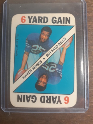 1971 Topps Game Haven Moses 6 Yard Gain ~ Buffalo Bills