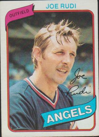 1980 Topps #556 Joe Rudi California Angels Baseball card