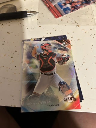 2017 bowman platinum buster posey