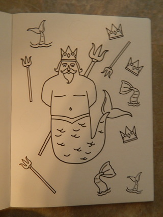 Fun new stickers.  COLOR your own "KING OF THE SEA" Stickers!!!