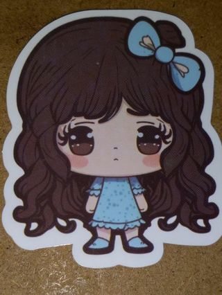 Girl Cute new one big vinyl sticker no refunds regular mail only Very nice