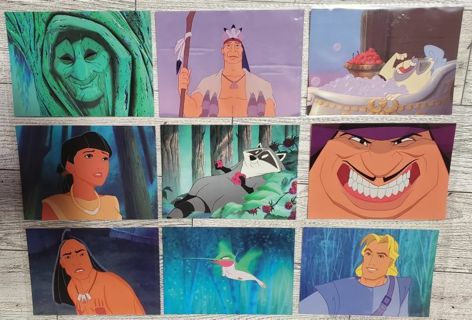 9 Pocahontas Character Cards