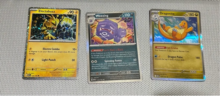 3 Pokémon NM condition Promo Rare Holos from 151 