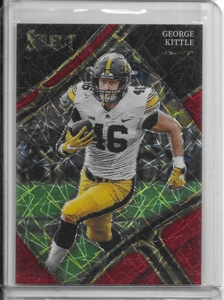 George Kittle 2023 Select Draft Prizm Red Laser #173