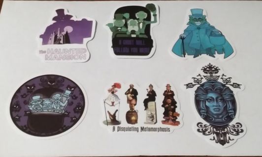 6 - "HAUNTED MANSION STICKERS"