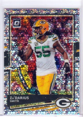 Za'Darius Smith, 2020 Panini Silver Discus Prizm Football Card 41, Green Bay Packers,  040/125, (L2