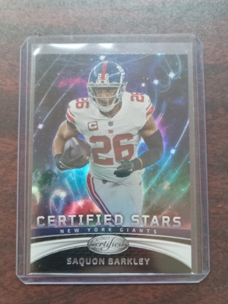 Saquon Barkley *insert 2023 Certified Football #CS-3