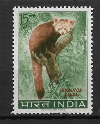 1963 India Sc363 15np Lesser Panda MNH