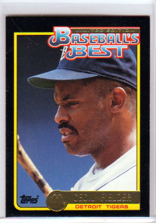 Cecil Fielder, 1992 Topps McDonald's Baseball's Best Card #1, Detroit Tigers, (L3