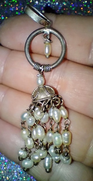 NECKLACE ONE OF A KIND HAND MADE STERLING SILVER AND REAL PEARLS AT A STEAL OF A DEAL PRICE SO BUY 