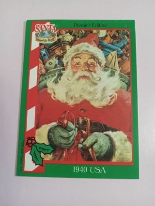 Santa Around The World Card