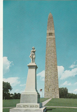 Vintage Unused Postcard: d: Bennington Battle Monument, Old Bennington, VT