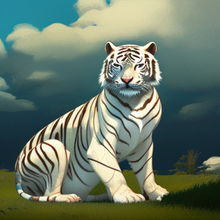 Listia Digital Collectible: Such an Elegant White Tiger