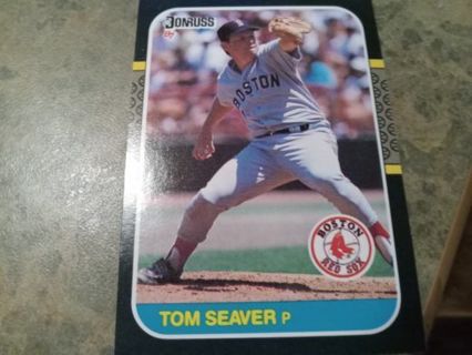 1987 DONRUSS TOM SEAVER BOSTON RED SOX BASEBALL CARD# 359