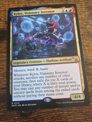 Magic the gathering mtg Kylox Visionary Inventor rare card Murder Karlov Manor