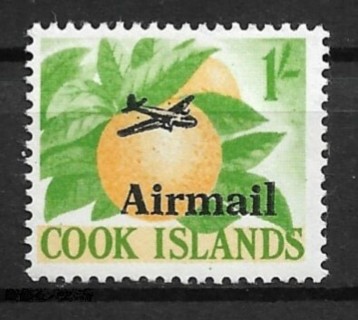 1966 Cook Islands ScC4 1sh Airmail MNH