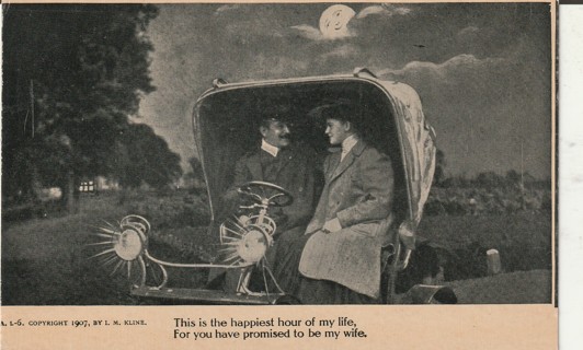 Vintage Unused Postcard: 1907 This is The Happiest Hour of my Life