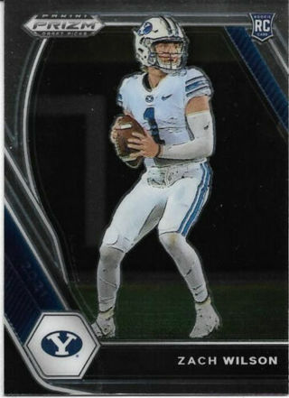 2021 PRIZM DRAFT PICKS ZACK WILSON ROOKIE CARD