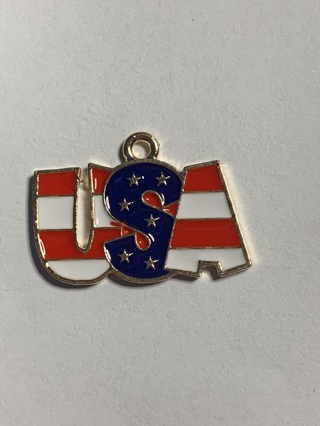 ♡INDEPENDENCE DAY~SET #20~AMERICAN FLAG CHARMS~#2~FREE SHIPPING♡