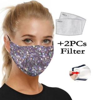 NEW Purple Color Art Print Face Mask Fashion 2 Filters FREE SHIPPING