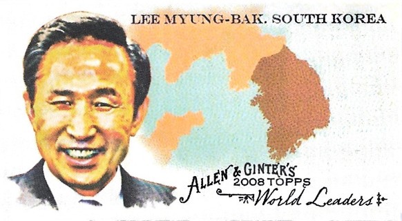 2008 Topps Allen and Ginter Mini World Leaders #WL40 Lee Myung-bak