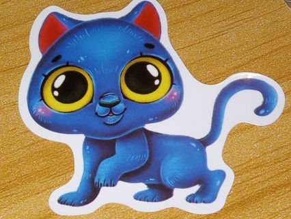 Cat new one big vinyl lap top sticker no refunds regular mail very nice quality