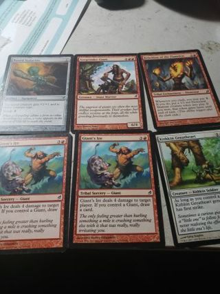 This is a magic the gathering trading card lot of 6 near mint condition.