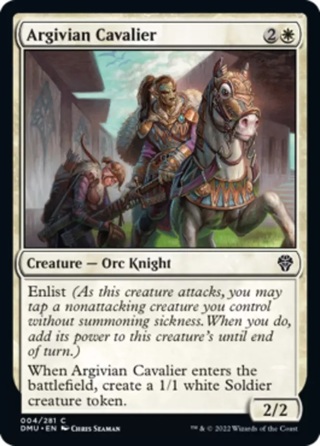 Argivian Cavalier MTG Dominaria United NM Magic Regular