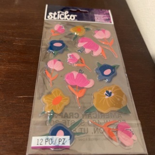 Sticko dimensional flower stickers 