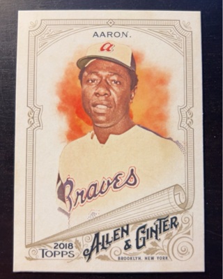 2018 Allen and Ginter Hank Aaron