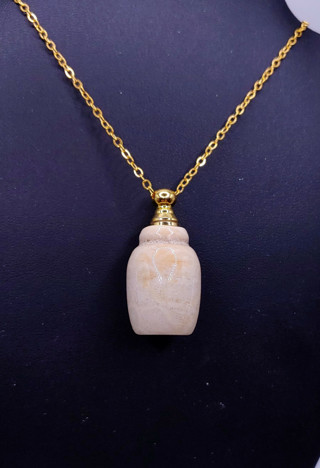 New Beautiful Rare Natural Fossil Stone Unique Bottle Necklace 