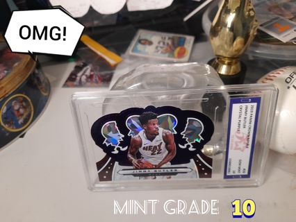 Jimmy Butler Grade 10 Gem Die Cut Ice Crystal Purple Heat